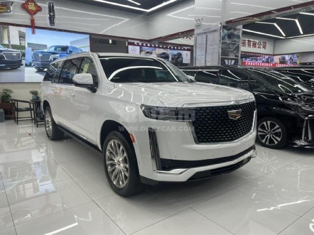 墨版2022款 凯迪拉克凯雷德 6.2l esv加长 四驱 premium luxury
